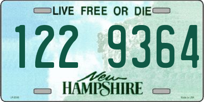 NH license plate 1229364