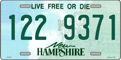 NH license plate 1229371