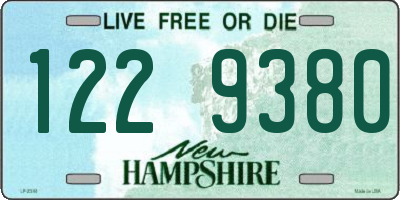 NH license plate 1229380