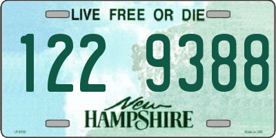 NH license plate 1229388