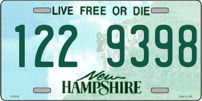 NH license plate 1229398