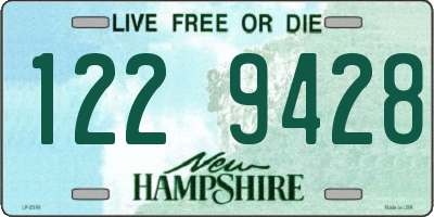 NH license plate 1229428