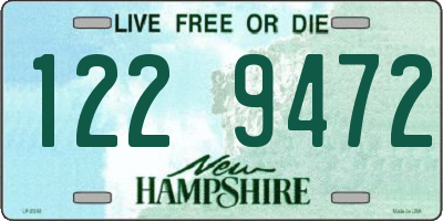 NH license plate 1229472