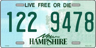 NH license plate 1229478