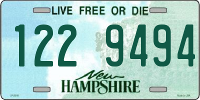 NH license plate 1229494
