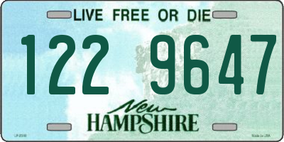 NH license plate 1229647