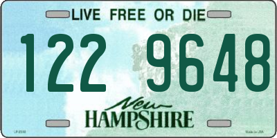 NH license plate 1229648