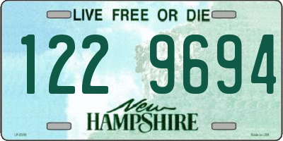 NH license plate 1229694