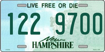 NH license plate 1229700