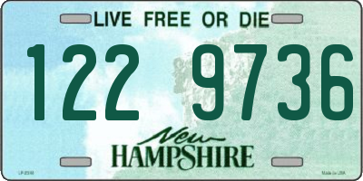 NH license plate 1229736
