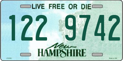 NH license plate 1229742