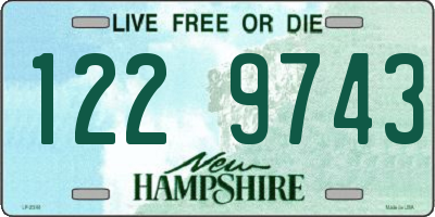 NH license plate 1229743