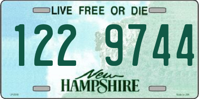NH license plate 1229744