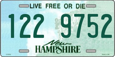 NH license plate 1229752