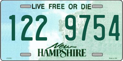 NH license plate 1229754