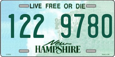 NH license plate 1229780