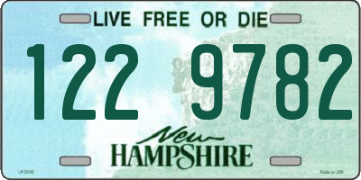 NH license plate 1229782