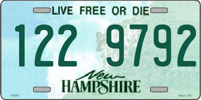 NH license plate 1229792