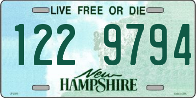 NH license plate 1229794