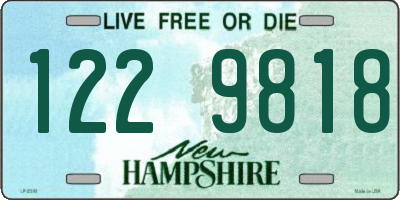 NH license plate 1229818