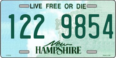 NH license plate 1229854
