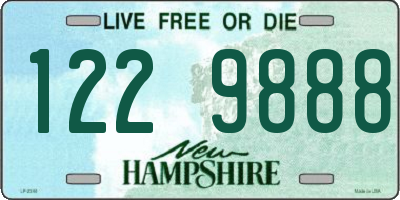 NH license plate 1229888