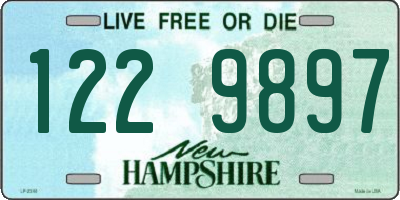 NH license plate 1229897