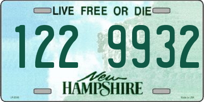 NH license plate 1229932