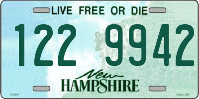 NH license plate 1229942