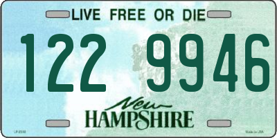 NH license plate 1229946
