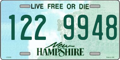 NH license plate 1229948
