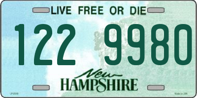 NH license plate 1229980