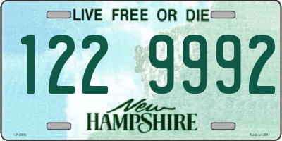 NH license plate 1229992