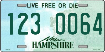 NH license plate 1230064