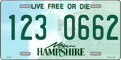NH license plate 1230662