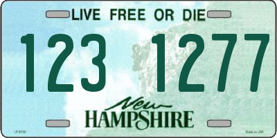 NH license plate 1231277