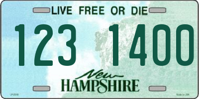 NH license plate 1231400