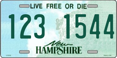 NH license plate 1231544