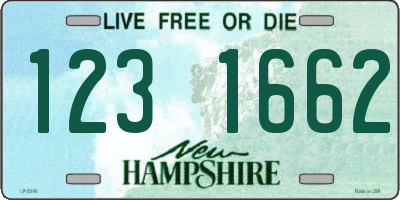 NH license plate 1231662