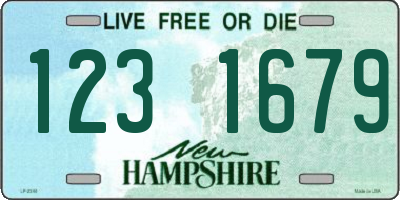 NH license plate 1231679