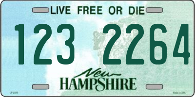 NH license plate 1232264
