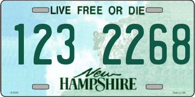 NH license plate 1232268