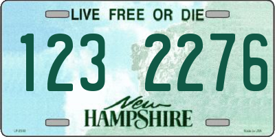 NH license plate 1232276