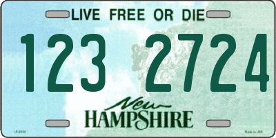 NH license plate 1232724