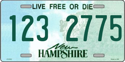 NH license plate 1232775