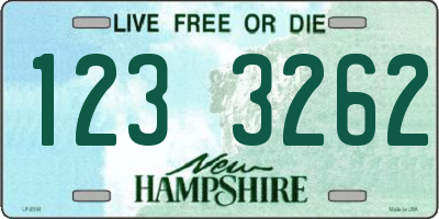 NH license plate 1233262