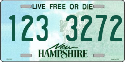 NH license plate 1233272