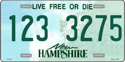 NH license plate 1233275
