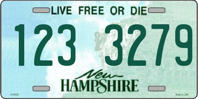 NH license plate 1233279