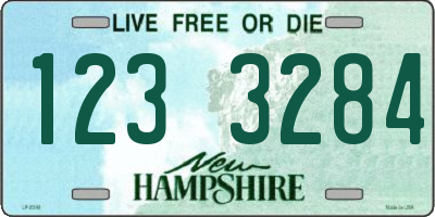 NH license plate 1233284